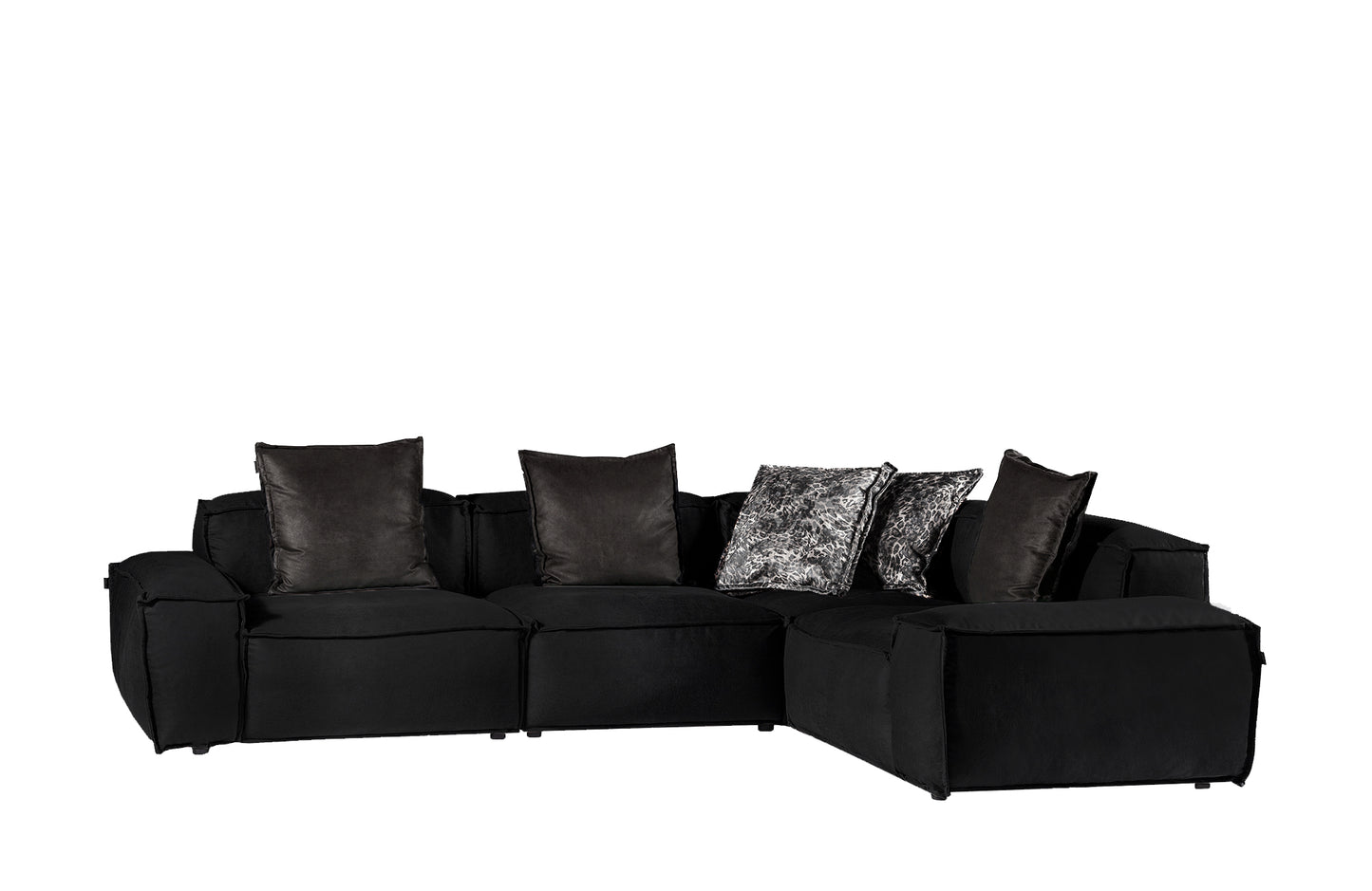 Elia Sectional Sofa - Black