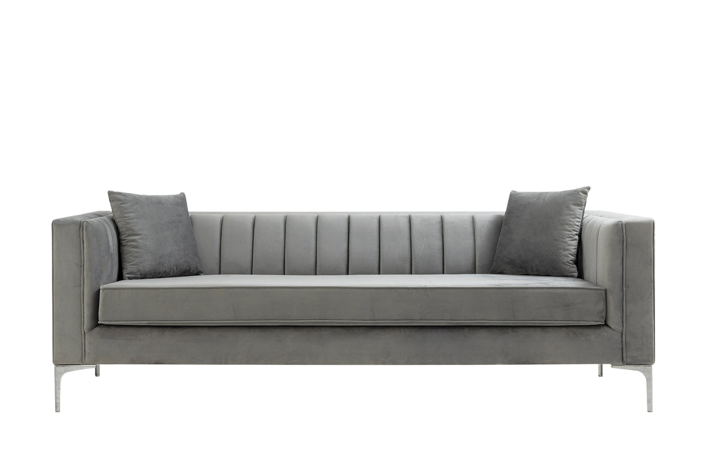 Suna Sofa - Gray - Velvet